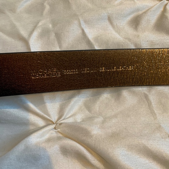 Michael Kors Burgundy Leather Snakeprint Belt sz M